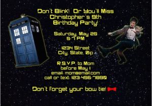 Dr who Birthday Invitations Doctor who Birthday Party Invitations Dolanpedia