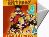 Dragon Ball Z Birthday Card Dragon Ball Personalised Birthday Card Large A5