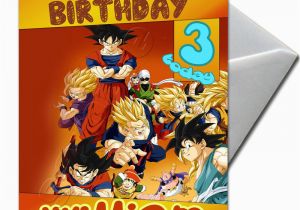 Dragon Ball Z Birthday Card Dragon Ball Personalised Birthday Card Large A5