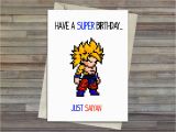 Dragon Ball Z Birthday Card Dragon Ball Z Super Saiyan Birthday Card Goku Cute Card