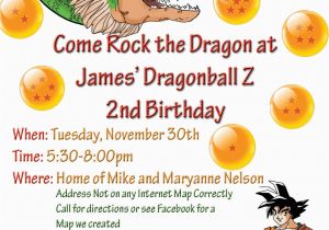 Dragon Ball Z Birthday Invitations Crafty Mommy Diva Dragonball Z Birthday