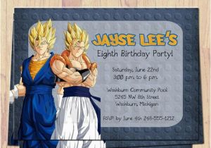 Dragon Ball Z Birthday Invitations Momma Made On Etsy