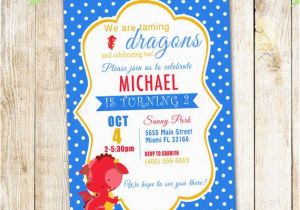 Dragon Birthday Invitations Printable Dragon Birthday Invitation Card Personalized Party Invite