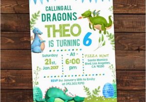 Dragon Birthday Invitations Printable Dragon Birthday Invitation Dragon Party Printable