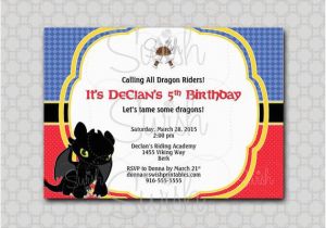 Dragon Birthday Invitations Printable How to Train Your Dragon Birthday Invitation Digital