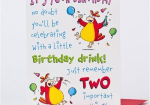 Drinking Birthday Cards Birthday Card Drinking Rooster Only 1 39