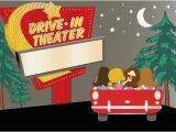 Drive In Movie Birthday Party Invitations Drive In Movie Clipart Clipart Suggest