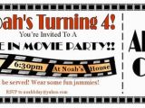 Drive In Movie Birthday Party Invitations Drive In Movie Ticket Invitation Actual by