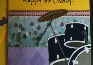 Drummer Birthday Card Handmade Greeting Card Crafts Bestfriends Made It Dw