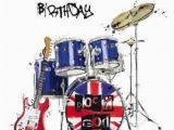 Drummer Birthday Card Happy Birthday Wishes with Drum Page 2