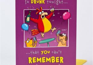 Drunk Birthday Cards Birthday Card Drunk Rooster Only 1 39