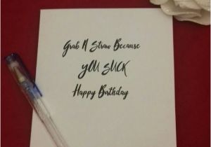 Dry Humor Birthday Cards You Suck Card Birthday Offenses Pun Cards Playful Birthday