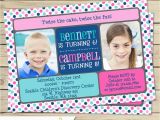Dual Birthday Invitations Sibling Birthday Party Invitation Boy or Girl Double