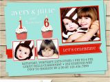 Dual Birthday Party Invitations Dual Birthday Party Invitations Printable Double Birthday