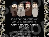 Duck Dynasty Birthday Invitations Paper Perfection Duck Dynasty Invitation