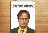 Dwight Schrute It is Your Birthday Card the Office Birthday Card Office Tv Show Cards Printable It