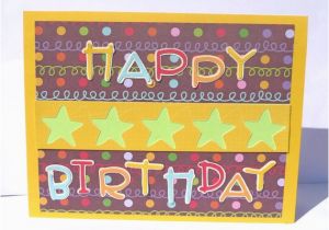 E Birthday Cards for Adults Happy Birthday Greeting Card for Kids or Adults Handmade