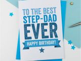 E Birthday Cards for Dad Step Father or Step Dad Birthday Card by A is for Alphabet