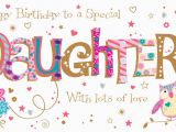 E Birthday Cards for Daughter Daughter Birthday Handmade Embellished Greeting Card