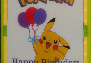 E Birthday Cards for Kids Kids Pokemon Birthday Card Homemade Kids Birthday Cards