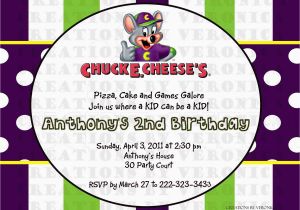 E Invite for Birthday Chuck E Cheese Birthday Invitation Dolanpedia