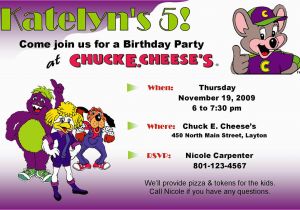 E Invite for Birthday Chuck E Cheese Invitations Template Best Template Collection