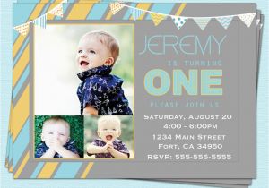 E Invite for First Birthday 6 Best Images Of Boy 1st Birthday Invitations Printable