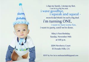E Invite for First Birthday First Birthday Invitation Wording with Baptism and First