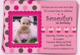 E Invite for First Birthday First Birthday Party Invitations Girl Eysachsephoto Com