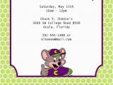 E Invites for Birthday Party Chuck E Cheese Birthday Invitation