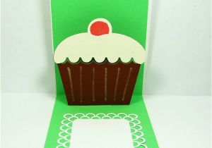 Easy Pop Up Cards for Birthdays Capadia Designs Pop Up Birthday Cupcake Cards