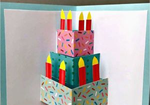 Easy Pop Up Cards for Birthdays Easy Pop Up Birthday Card Diy Birthday Cards Pinterest