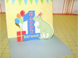 Easy Pop Up Cards for Birthdays Moms Eat Cold Food Simple 1st Birthday Pop Up Card