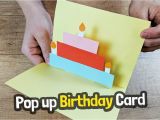 Easy Pop Up Cards for Birthdays Pop Up Birthday Card Craft for Kids Easy Diy Youtube