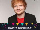 Ed Sheeran Singing Birthday Card Ed Sheeran 39 S Birthday Celebration Happybday to