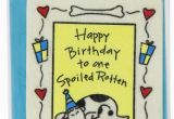 Edible Dog Birthday Cards Crunchkins Edible Crunch Card Birthday Spoiled Rotten Dog