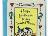 Edible Dog Birthday Cards Crunchkins Edible Crunch Card Birthday Spoiled Rotten Dog