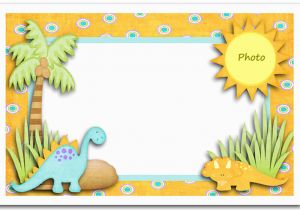 Editable 1st Birthday Invitation Card Free Download Editable Dinosaur First Birthday Invitation Card