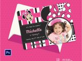 Editable 1st Birthday Invitation Card Free Download Editable Minnie Mouse Birthday Invitations Lijicinu