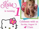 Editable 1st Birthday Invitation Card Free Download Free Personalized Hello Kitty Birthday Invitations Free