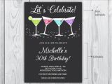 Editable 30th Birthday Invitations 30th Birthday Invitation 40th Birthday Invitation Cocktail