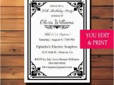 Editable 30th Birthday Invitations 50th Birthday Invitation Surprise Birthday Invitation