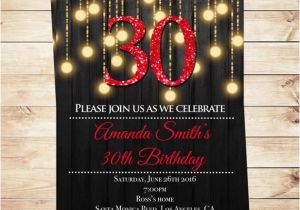 Editable 30th Birthday Invitations Instant Download Printable 30th Birthday Invitations