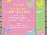 Editable Birthday Invitations Templates Free butterfly Party Invitations Template Birthday Party