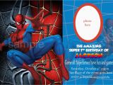 Editable Spiderman Birthday Invitation Blank Spiderman Invitations Invitetown I Want A Spider