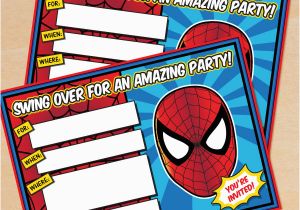 Editable Spiderman Birthday Invitation Free Printable Spider Man Birthday Invitation