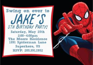 Editable Spiderman Birthday Invitation Free Printable Spiderman Birthday Invitation Templates