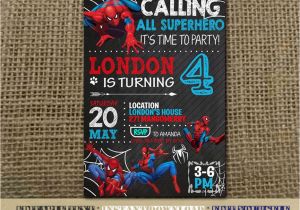 Editable Spiderman Birthday Invitation Spiderman Invitationspiderman Birthdayspiderman Birthday