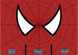 Editable Spiderman Birthday Invitation Spiderman Superhero Party Invitation Editable