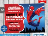 Editable Spiderman Birthday Invitation Tips Easy Free Editable Spiderman Birthday Invitation New